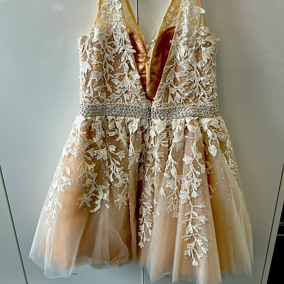 Custom Made Lace Mini Dress - Picture 2 of 3